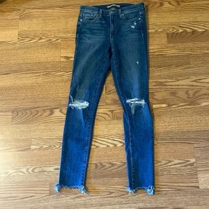 Joe’s jeans destroyed skinny ankle jeans